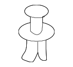 N10700901 - Body: Compartment Trim Rivet for Audi: A8 Quattro, S8 Image