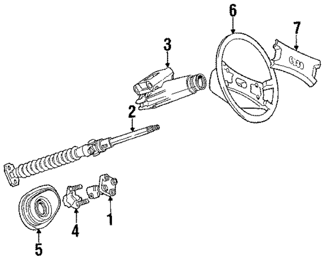 893419761A - Steering: Column for Audi Image