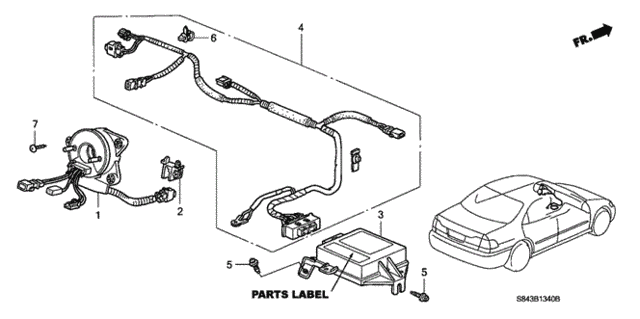 SRS Unit for 2001 Honda Accord #0