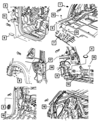 5116448AC - Body Sheet Metal Except Doors: Access Hole Plug for Mopar Image