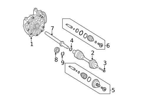 CARRIER & FRONT AXLES for 2013 Mercedes-Benz CL63 AMG #0