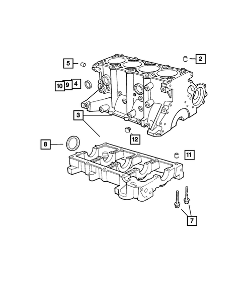 Cylinder Block for 2004 Chrysler Sebring #0