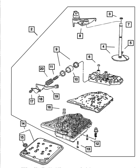 Valve Body for 2001 Chrysler Voyager #0