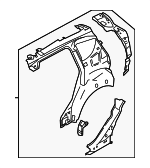 DM5Z5827791B - : Inner Quarter Panel for Ford: C-Max Image