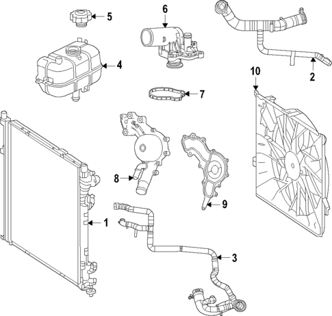 Water Pump for 2024 Jeep Grand Cherokee #1