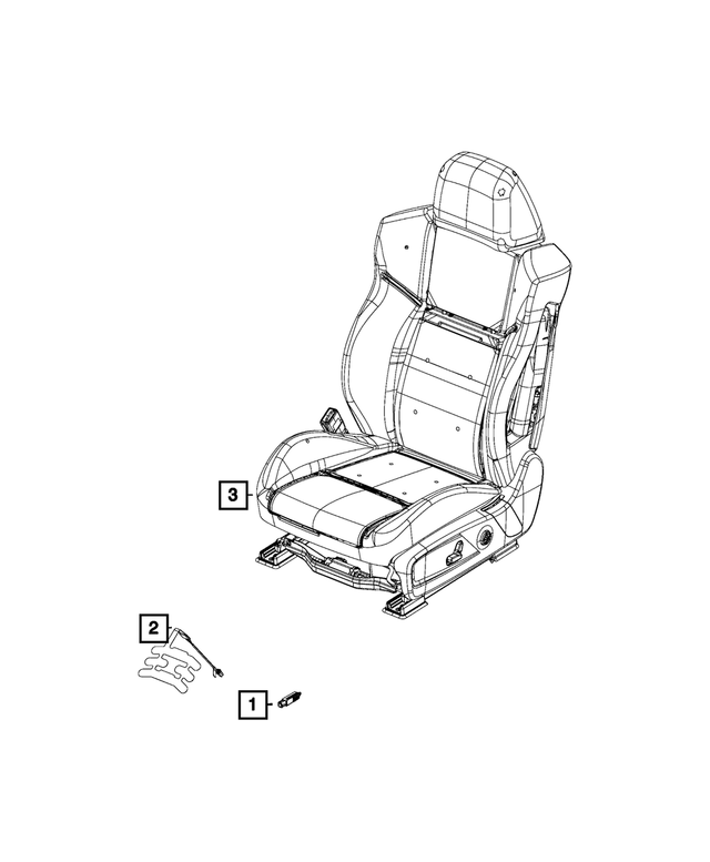 68243482AA - Electrical: Seat Belt Reminder Sensor for Mopar Image image