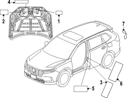 Labels for 2023 Honda CR-V #0