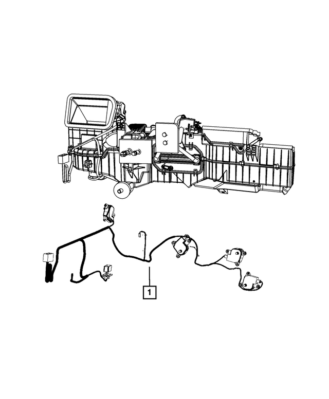 « 68197439AA – Electrical : Climatisation Et Chauffage Cablage pour Mopar Image »