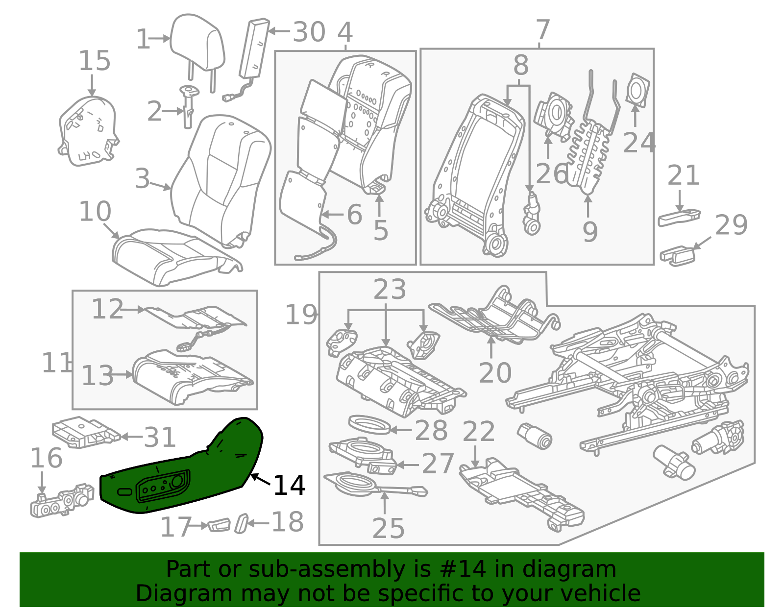 ルイス　テルセロス　送料分 2022-2026 Toyota Seat Trim Panel 71812-0C242-C0 | Toyota OEM Parts