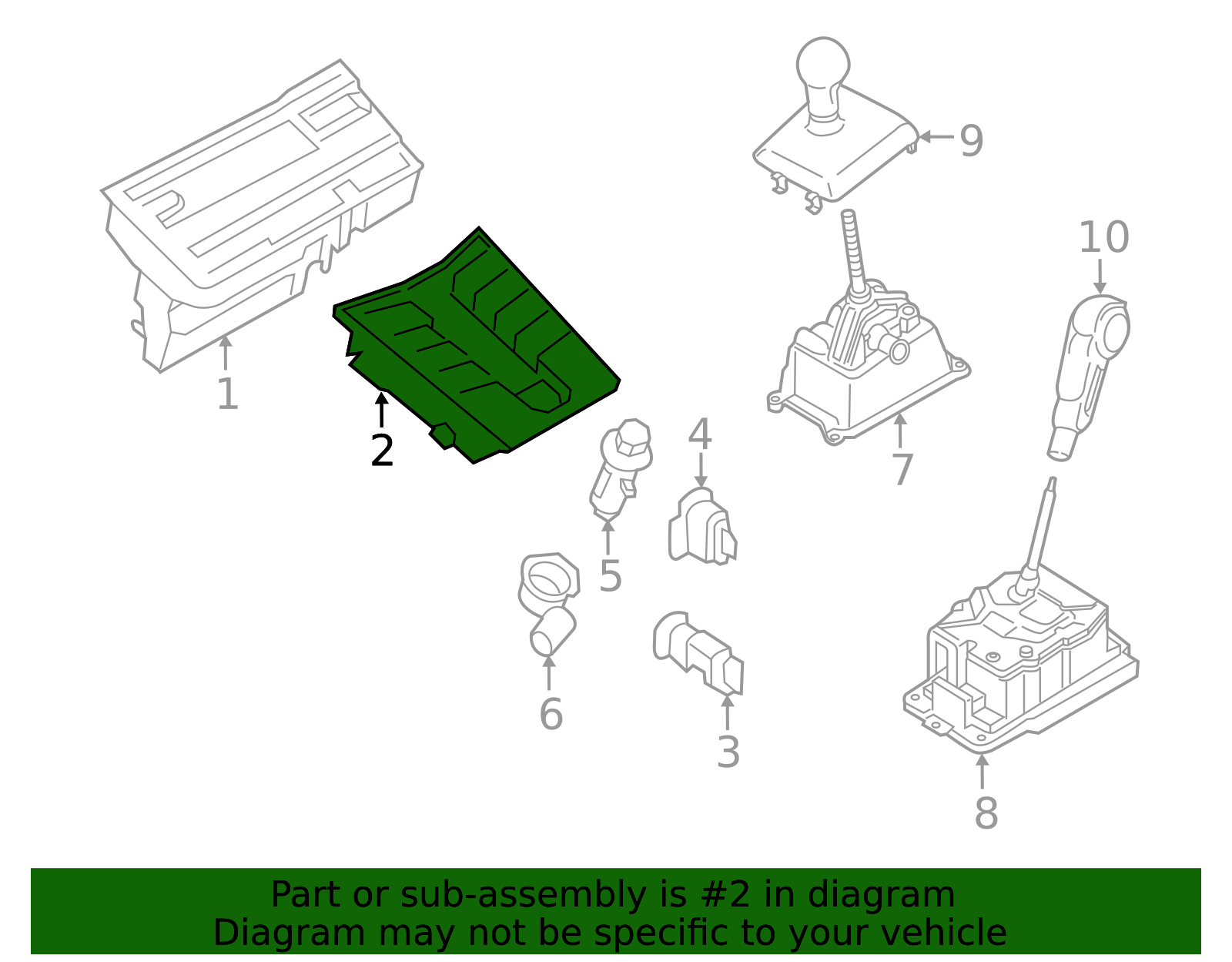 Genuine Porsche 991-613-961-07-DML |Console Switch Assembly Kit