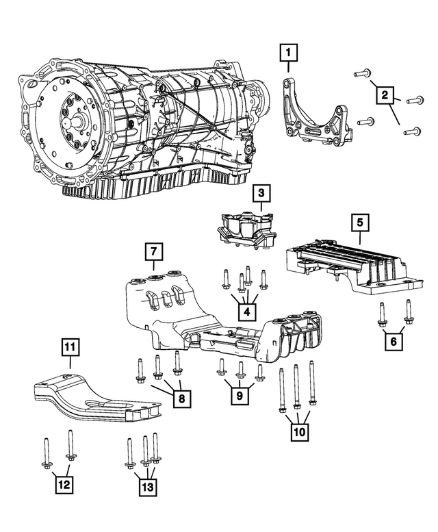 « 68442720AD – Transmission : Traverse Support pour Mopar Image »