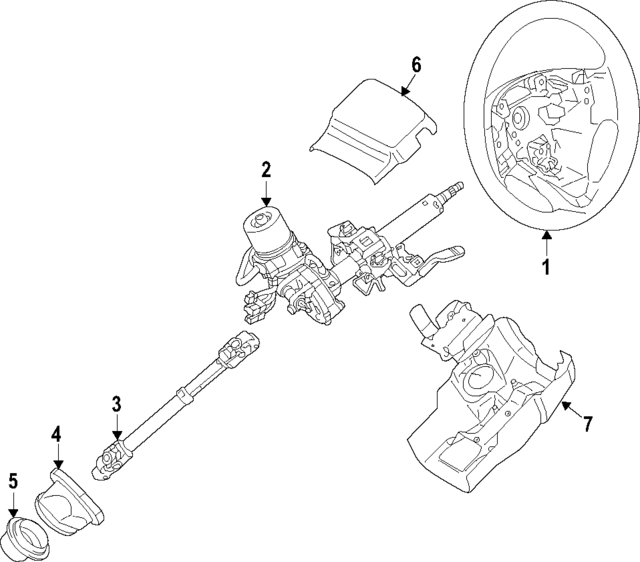 4400B254XB - : Steering Wheel for Mitsubishi Image