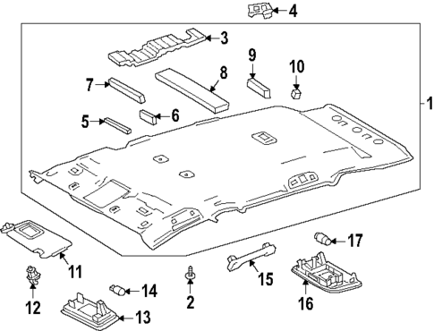 Interior Trim - Roof for 2020 Toyota RAV4 #2