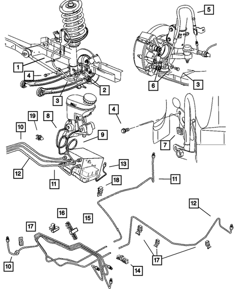 Brake Lines and Hoses for 2004 Dodge Neon #0