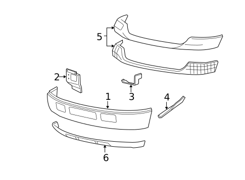 Bumper & Components - Front for 2005 Ford Excursion #0
