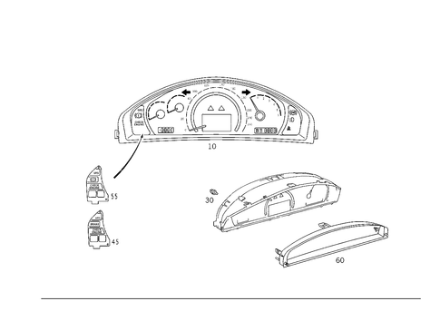 Instrument Cluster for 2005 Mercedes-Benz S55 AMG #0