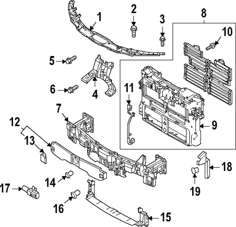 Radiator Support for 2023 Mazda MX-30 EV #0