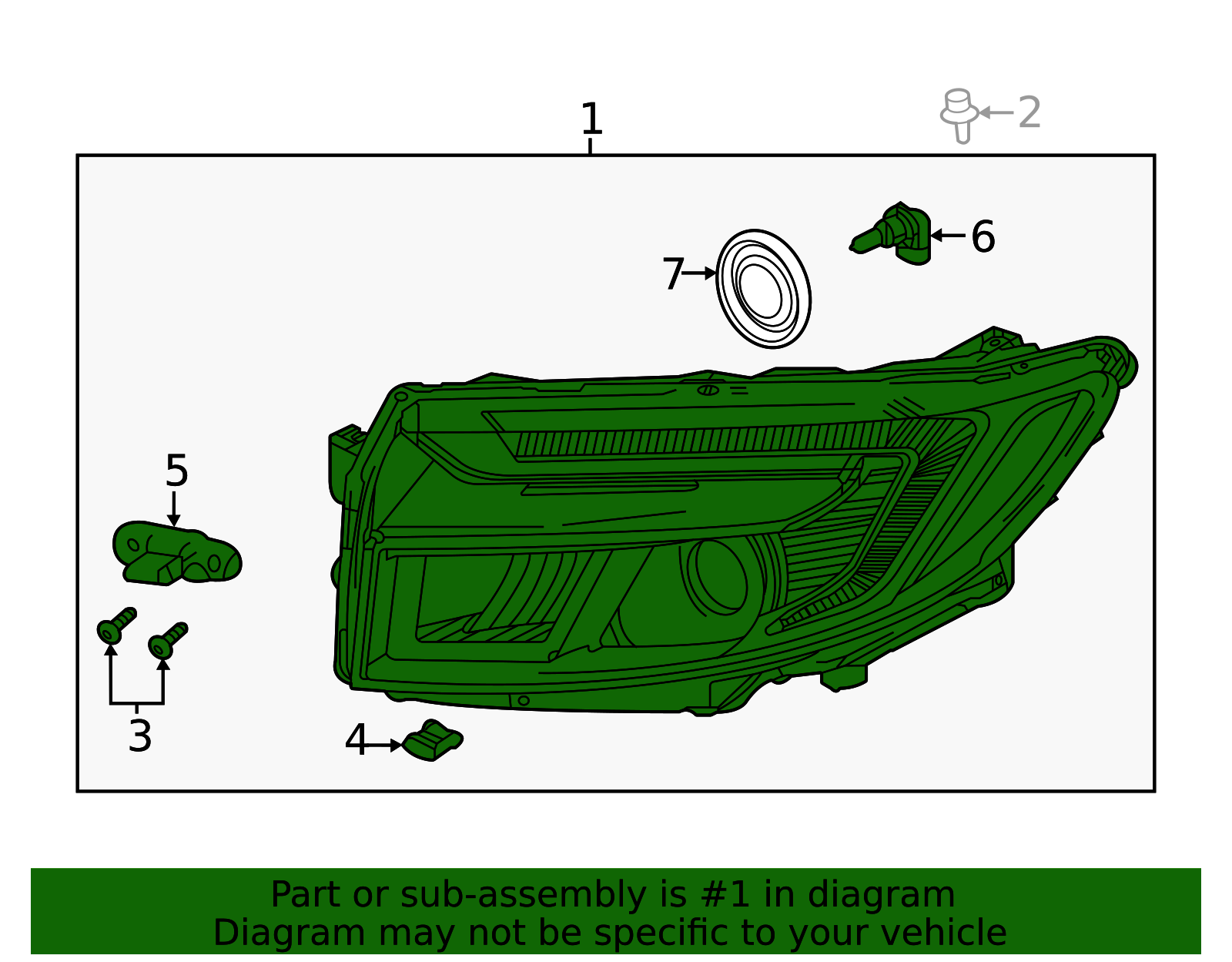 2021-2025 Honda Composite Assembly 33150-T6Z-A11 | Honda Factory Parts