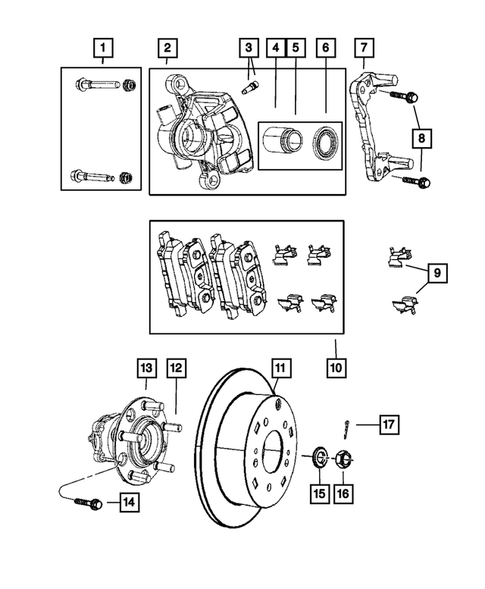 Rear Brakes for 2010 Dodge Caliber #0