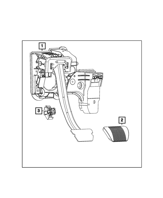 68546965AB - Brakes: Brake Pedal for Jeep: Wagoneer S Image