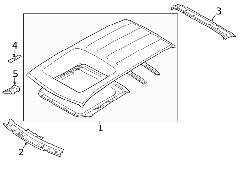 Roof & Components for 2017 Subaru Forester #1