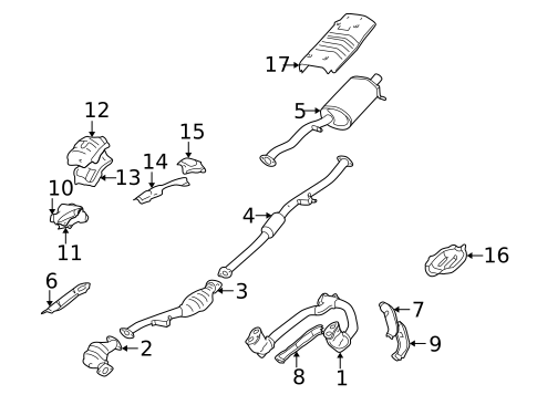 Catalytic Converter for 1999 Subaru Legacy #0