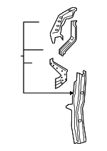 532020E090 - Body: Side Support for Lexus: RX350, RX350L, RX450h, RX450hL Image