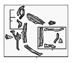 532010E130 - : Radiator Support for Lexus: RX350L, RX450hL Image