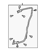 6787235073 - Body: Door Weather-strip for Toyota: FJ Cruiser Image