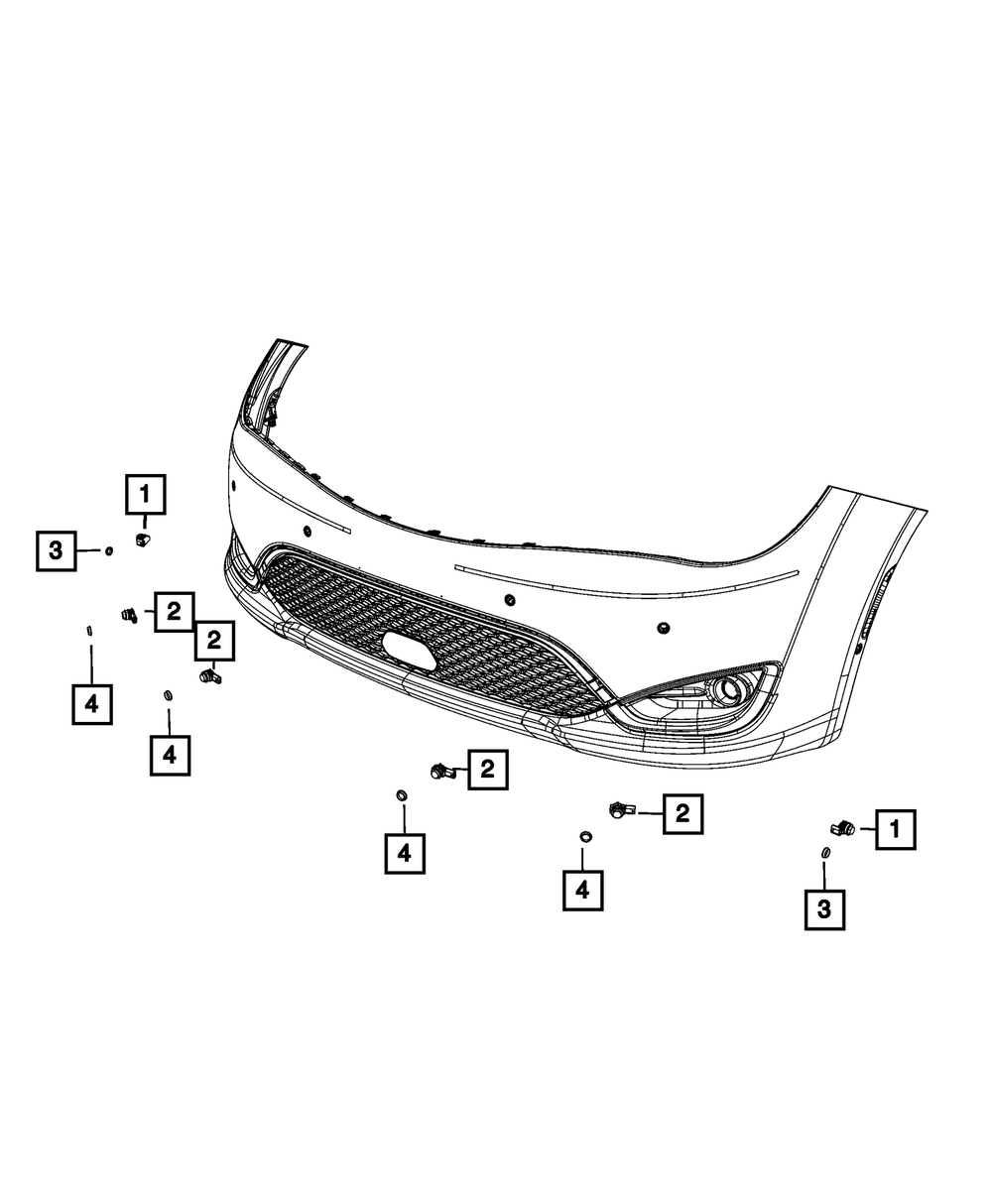 SecosAutoparts Parking Assist Sensor For 2017-21 Chrysler