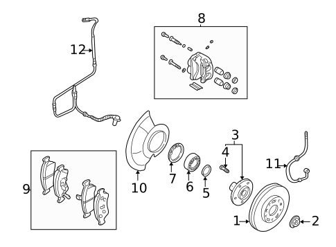 Front Brakes for 2005 Kia Sedona #0
