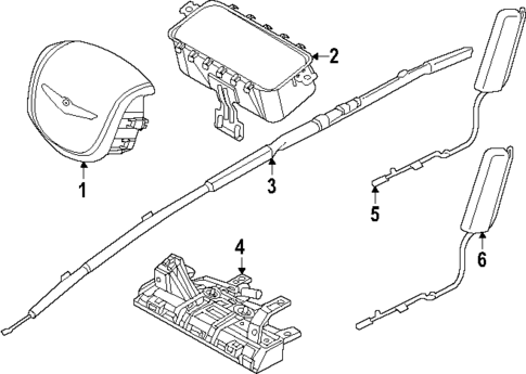 Air Bag Components for 2025 Genesis GV80 Coupe #0