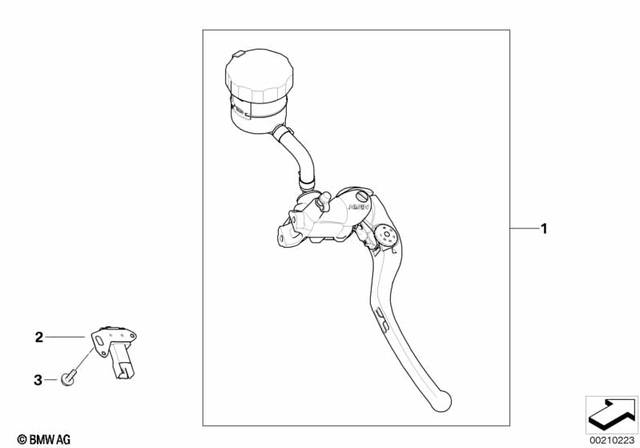32727723174 - Steering: Handbrake Lever -  for BMW-Motorrad Image