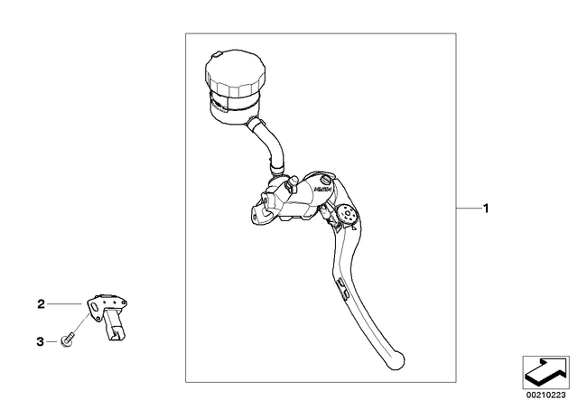 32727713652 - : Handbrake Lever for BMW-Motorrad Image