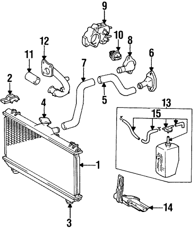 1626216030 - : Hose,  Water Inlet for Toyota Image