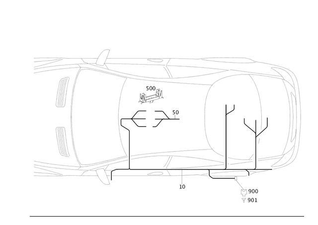 2165403207 - Electrical System: Wiring Harness for Mercedes-Benz: CL550, CL600, CL63 AMG, CL65 AMG Image image