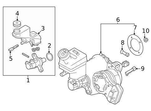 Master Cylinder - Components On Dash Panel for 2025 Mitsubishi Outlander PHEV #0