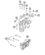 6511936AA - 2.0L I4 DOHC DI Turbo; Engine: Hex Head Screw And Washer, Mounting for Mopar Image