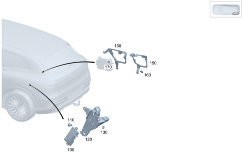 Control Units/Fuse Boxes/Relays in Trunk for 2025 Mercedes-Benz EQS 450 SUV #0