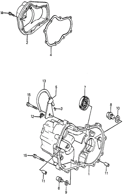 MT Transmission Housing for 1984 Honda Accord #0