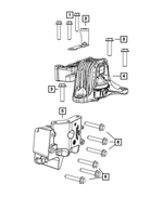 68092565AA - 1.4L Gas; Engine: A/c Line Bracket for Mopar Image