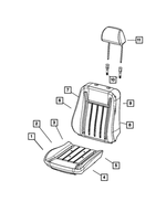 4610213AA - Interior Trim: Seat Cushion Pan, Power Seat for Mopar Image