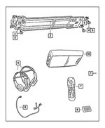 5064049AB - Mopar Accessories - Component Parts: Monitor With Dvd Media System for Mopar Image