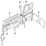 UB406937009 - : Armrest for Mazda: B2000, B2200, B2600 Image