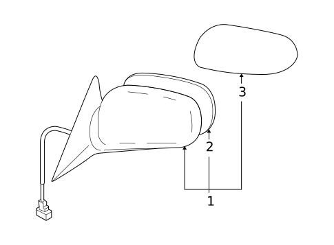 Outside Mirrors for 2003 Subaru Impreza #0