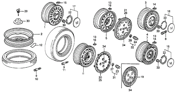 Wheels for 1986 Honda Accord #0