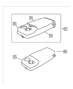 5ZC54DX9AA - Interior Trim: Rear Seat Center Armrest for Mopar Image image