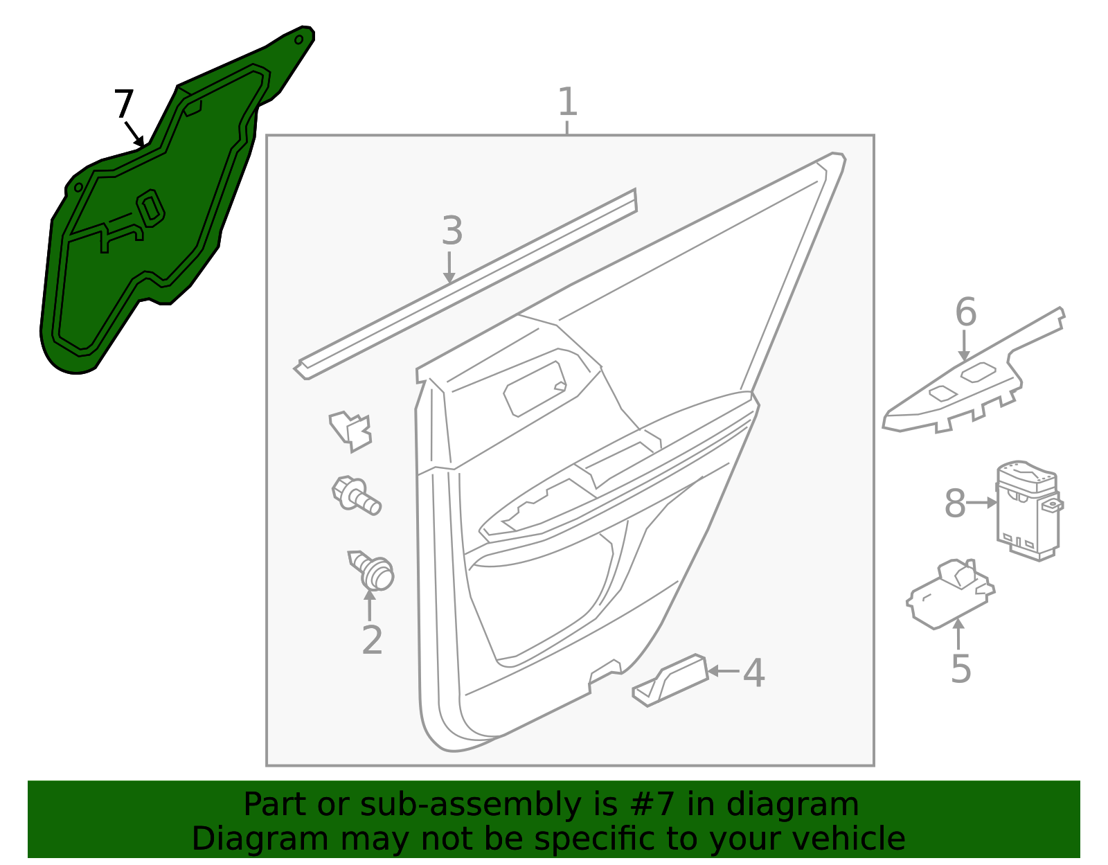 72861-T2A-A01 - High-Quality Door Water Deflector for AutoNation Parts