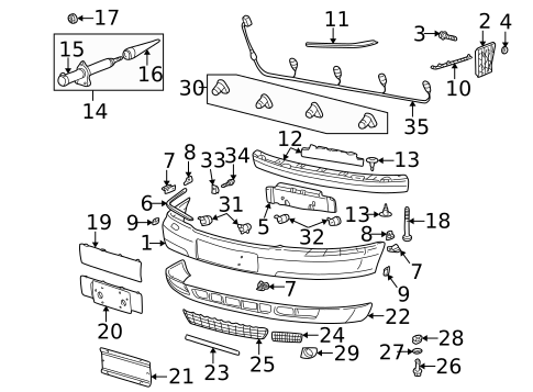 Bumper & Components - Front for 2003 Audi A8 Quattro #0