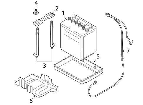 Battery for 2007 Suzuki Aerio #0